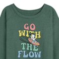 thumbnail image 3 of Peanuts - Summer Edition - Snoopy - Go with the Flow - Women's Lightweight French Terry Long Sleeve Shirt, 3 of 5