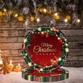 thumbnail image 2 of Wytyjxccyy Christmas Paper Plate Tissue Paper Tablecloth Disposable Tableware Set, 2 of 5