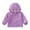 Purple, variant on CPNG Toddler Rain Jacket Kids Windbreaker Hoodie with Pocket Kids Water-Resistant Light Rain Jacket Outwear Zip Up Lightweight Long Sleeve Cute Graphic Outwear Coat