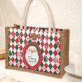 thumbnail image 5 of Nilvkv CHRlSTMAS-GlFT Bag Packaging Bag Santa Claus Festive Atmosphered Gift Bag Christmas Eve Appled Gift Bag Portable Linen Bag, CHRlSTMAS-GlFTs, 5 of 6