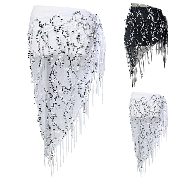 ManxiVoo Tie Waist Lace Wrap Layered Skirt with Scarf Belt Asymmetrical Design for Women Daily Wear