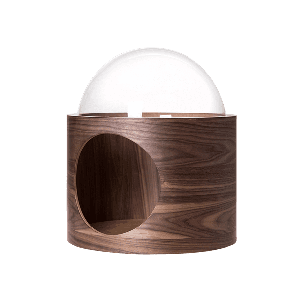 Spaceship Gamma Wall Mounted Cat Bed Open On The Left Walnut Walmart Com Walmart Com