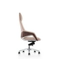 thumbnail image 3 of Benjara Akon Office Recliner Chair, Adjustable Height, Swivel, Lux Beige Leather, 3 of 5
