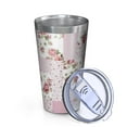 thumbnail image 2 of 16oz Tumblers Pioneer Flower Floral Print Pattern Stainless Steel Vacuum Insulated Double Wall Travel Tumbler Cups Mug with Lid and Straw,Cleaning Brush for Coffee,Tea, 2 of 4