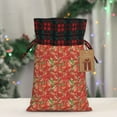 thumbnail image 5 of KLL Strawberry for Christmas Gift Bag,Christmas Burlap Goody Gift Bags with Plaid Drawstrings for Xmas Presents Holiday Party Favor Treats Candy-Black, 5 of 8