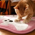 thumbnail image 4 of Halloween Ghost Bathroom Rug,Pink White Tufted Bath Mat,20X31.5In, 4 of 7