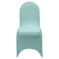 thumbnail image 3 of Your Chair Covers - Stretch Spandex Banquet Chair Cover for Wedding, Party, Birthday, Patio, etc. - Dusty Blue, 3 of 6