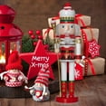 thumbnail image 3 of Ornativity Strawberry Toy Soldier Nutcracker – Red Wooden Strawberry Hat with Cupcake Scepter King, 3 of 6
