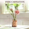 thumbnail image 2 of Craft Kit ROBOTIME, rompecabezas de flores 3D con forma de clavel rosa para adulto, 2 of 7