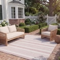 thumbnail image 4 of SAFAVIEH Courtyard Patrice Striped Indoor/Outdoor Area Rug, Ivory/Soft Pink, 9' x 12', 4 of 12
