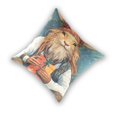 thumbnail image 2 of Deer Holding Christmas Gift Throw Pillow Covers 16x16 Inch 2 Packs Decorative Square for Living Room Couch Bed Sofa, 2 of 6