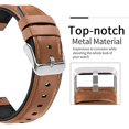 thumbnail image 4 of TRAHOO-Compatible with Ticwatch Pro 5 Smartwatch Bands, 24mm Leather Silicone Breathable Replacement Smartwatch Strap Wristband Compatible for Ticwatch Pro 5 Android Smartwatch, 4 of 4