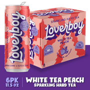 Loverboy White Tea Peach Hard Sparkling Tea 6/11.5c