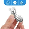 thumbnail image 3 of Shower Elbow Adapter for Shower Head 45°Angle G1/2 Male to Female Shower Head, 3 of 8