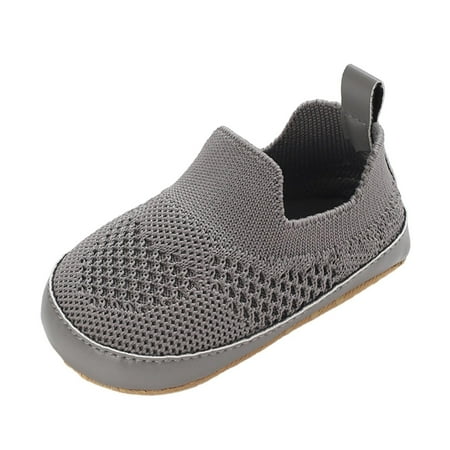 POIUYTR Baby Shoes Boys Girls First Walking Shoes Infant Sneakers Crib Shoes Breathable Lightweight Slip On Shoes 6-12 Months