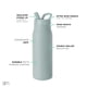 thumbnail image 3 of Botella de agua Simple Modern Mesa de 1 litro con tapa de pajita Sea Glass Sage, 3 of 7