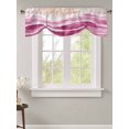 thumbnail image 2 of Fsddascl Pink Coastal Beach Tie Up Valance Curtains for Windows, Kitchen Curtains Window Treatments, Modern Oil Painting Nautical Short Window Shades Valances for Bedroom Bathroom Cafe 42"x18", 2 of 7