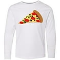 thumbnail image 3 of Inktastic Pizza Slice Long Sleeve Youth T-Shirt, 3 of 5