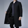 thumbnail image 2 of Gabardina de otoño e invierno para hombre, chaqueta informal de negocios a la moda para hombre, ajustada, cómoda, cálida, resistente al viento, ropa de calle de tendencia superior, nueva, 2 of 4