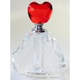 thumbnail image 1 of Oleg Cassini Crystal Heart Shaped Bottle Large Red Heart Top, 1 of 6