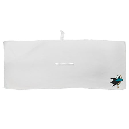 White San Jose Sharks 16 x 40 Microfiber Golf Towel