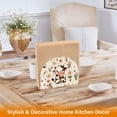 thumbnail image 5 of Cow on Flowers Napkin Holder for Table Clear Napkin Stand Paper Holder Acrylic Organizer Dispenser Napkins for Dinner Kitchen Restaurant Room, 5 of 8