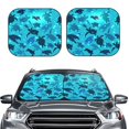 thumbnail image 2 of Fotbe World Turtle Day Juego de 2 Piezas de Parasoles para Parabrisas | Bloqueador Solar para Auto | Accesorios Plegables para Protección Solar Interior-Small, 2 of 6