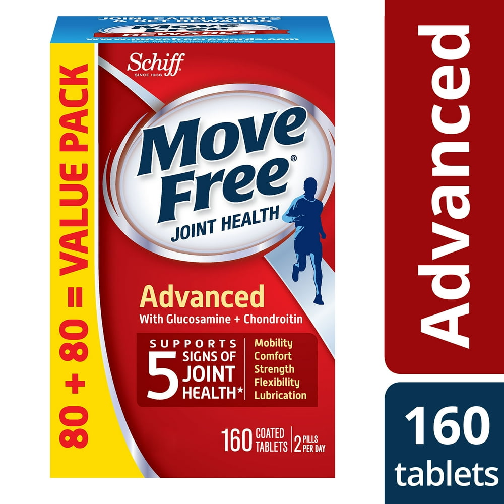 Move Free Advanced Value Pack 160 tablets Joint Health Supplement