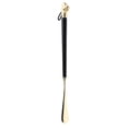 thumbnail image 1 of Calzador de metal Hugo con mango largo dorado negro 49cm, 1 of 10