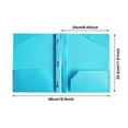 thumbnail image 3 of 5-Pack Folders with Pockets & Tabs - Pastel Colored 2-Pocket Folders, 3-Hole Punched for Binders, Waterproof School & Office Supplies with Subject/Blank Labels, 3 of 8