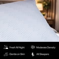 thumbnail image 3 of Reebok Adjustable Cooling Memory Foam Jumbo Pillow, Hot Sleepers, Breathable, White, 1 Pack, 3 of 8