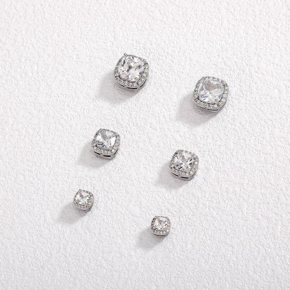 Miren Cubic Zirconia Magnetic Stud Earrings for Non-Pierced Ears, 4/6/8mm, Hypoallergenic, Stylish & Classic, Unisex, Multiple Sizes