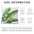 thumbnail image 5 of Acheng Palm Leaves with Lush Branches and Leaves Tropical Jungle Palm Leaves Plush Pillowcase White, 5 of 5