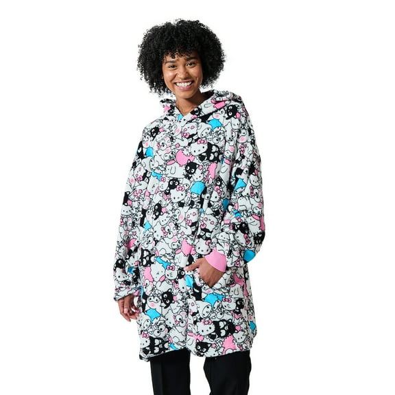 Hello Kitty & Friends All-Over Character Print Hooded Blanket-OSFA