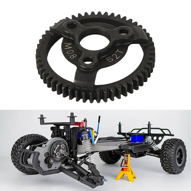Engranaje Recto 32P 0.8M 52T, Engranajes Rectos De Piñón RC Estables Profesionales Engranaje De Piñón Negro 18T Para Coche 2WD 1/10 RC