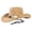 Khaki, variant on SRZYMJ Cowboy Hat for Women Men with Shapeable Wide Brim Western Suede Hat for Cowboys and Cowgirls