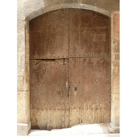 - Canvas Print Wood Doorway Decorative Door Wooden Entrance Stretched Canvas 32 x 24