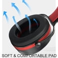 thumbnail image 4 of Transemion Lightweight Noise Cancelling Ear Muffs for Sleeping Portable and High-Performance Red thickness 4mm 1Set, 4 of 6