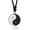 Rope Style, variant on Chinese Philosophy Taoist Symbol Yin-Yang TaiChi Yoga Stainless Steel Rhinestone Pendant Necklace,Amulet Jewelry