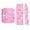 Pink_39#120351, variant on Easter Egg Pattern Wired Edge Ribbon for Crafts Gift Wrapping Floral Arrangements Home Party Decorations DIY Projects