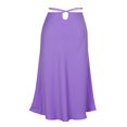 thumbnail image 7 of Sngxgn Skirts for Women Crossover High Waisted Ruffle Layered Skort Skirts(Purple,M), 7 of 7