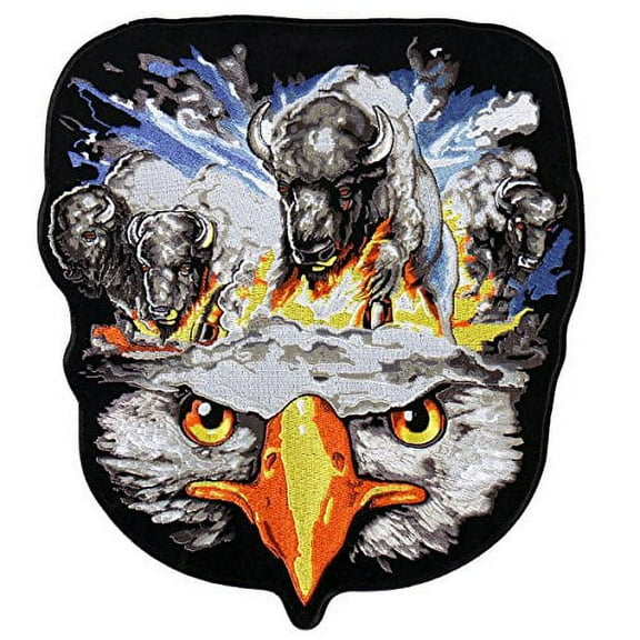 American Flag Embroidered Rayon Patch - Officially Licensed Originals - Iron-on or Sew-on, 5" x 6"