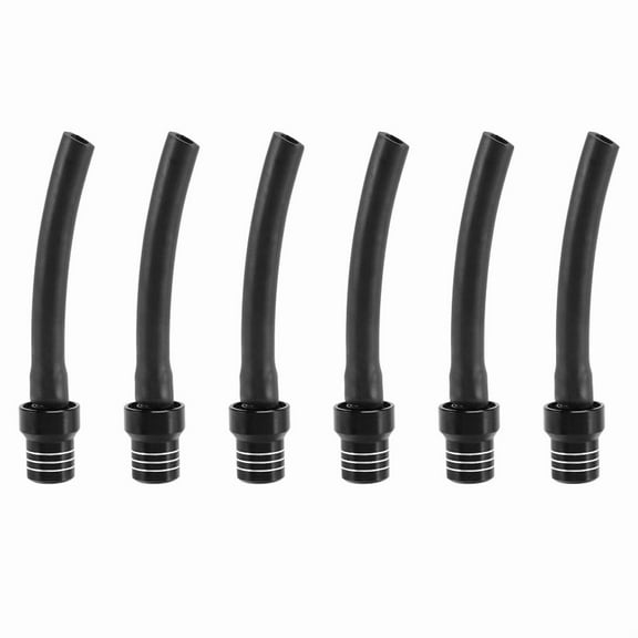 6X Gas Fuel Tank Cap Valve Vent Breather Hose Tube for ATV PIT Dirt Bike Color:Black