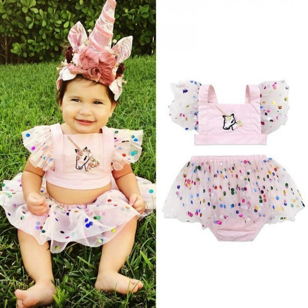 Zerofeel Newborn Girl Clothing Sets Fashion Children Baby Girl Embroidered Tops Net Yarn Skirtt Summer Clothes Walmart Com Walmart Com