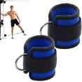thumbnail image 1 of 2 correas de tobillo para entrenamiento de fuerza, correa de muñeca de tobillo ajustable con anillo en D con coletas duraderas para abdominales, piernas y botones, ejercicios de pesas para hombres y, 1 of 5