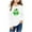 White, variant on LckLvx St.Patrick's Day Sweatshirt for Kids Unisex Print Party Shirt Long Sleeve Pullover Tee Tops 2-10 Years