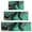 Green Gray Yellow, variant on Teal Gold Marble Pattern Kitchen Rugs Sets Of 3,Kitchen Runner Rugs Non Skid Washable,Decorative Kitchen Floor Mats for Kitchen,Sink,Laundry,17"x30"  17"x47"   17"x59"