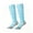 Sky Blue, variant on BRGZLK Cushioned Soccer Socks for Boys Girls Lightweight Soft Breathable Terry Bottom Non Slip Student Training Sports Socks Knee High Athletic Socks Yellow 7-9 Years