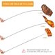thumbnail image 2 of Palitos para asar, pinchos para Smore de acero inoxidable con mango de madera, tenedores para barbacoa extensibles de 32 pulgadas, palitos para Smores telescópicos para hoguera, fogata brillar Electrónica, 2 of 5