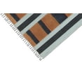 thumbnail image 7 of Casavani Handblock Printed Brown Cotton Rug Square Area Rug for Living Room Dining Room Bedroom 7x7 feet, 7 of 7